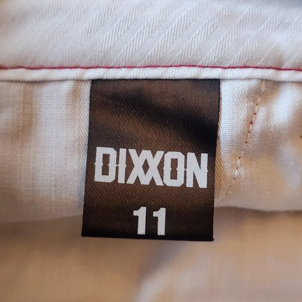 Dixxon Shorts Womens 11 Red Chino Cotton Blend Casual Twill Flat Front Golf